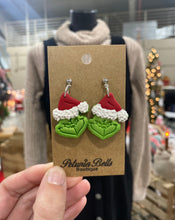 Load image into Gallery viewer, Grinch earrings