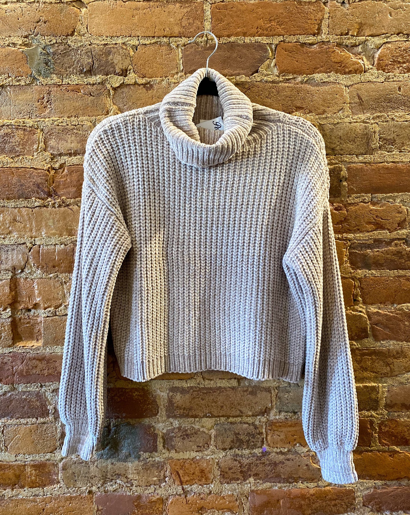 Chenille Beige Sweater