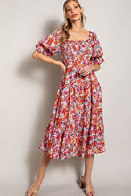 Load image into Gallery viewer, The Floral Delight Midi Dress