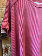 Load image into Gallery viewer, The Burgundy Ribbed Top