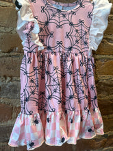 Load image into Gallery viewer, Cobweb Cutie Ruffle Dress