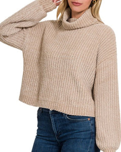 Chenille Beige Sweater