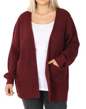 Load image into Gallery viewer, Burgundy Cardigan