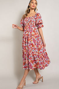 The Floral Delight Midi Dress
