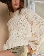 Load image into Gallery viewer, Chenille Turtleneck in Cream