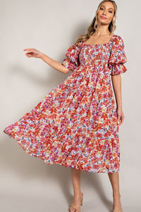The Floral Delight Midi Dress
