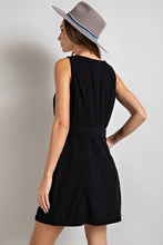 Load image into Gallery viewer, Black Corduroy Dress
