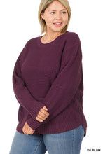 Load image into Gallery viewer, Purple Waffle Sweater