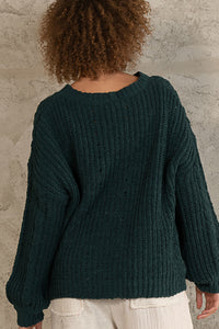 All Day Sweater in Hunter Green