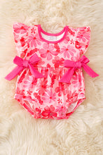 Load image into Gallery viewer, Fuchsia Floral Onesie