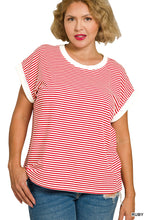 Load image into Gallery viewer, Sail Away Tee in RUBY