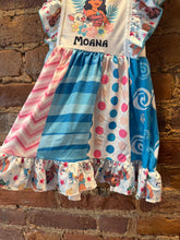 Load image into Gallery viewer, Moana Swirl Ruffle Dress