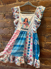 Load image into Gallery viewer, Moana Swirl Ruffle Dress