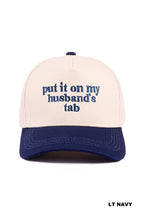 Load image into Gallery viewer, Put it on my Husbands tab in NAVY