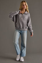 Load image into Gallery viewer, Gray Quarter Zip