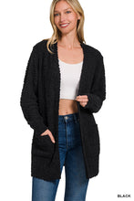 Load image into Gallery viewer, Popcorn Cardigan in BLACK