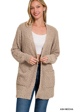 Load image into Gallery viewer, Popcorn Cardigan in LIGHT MOCHA