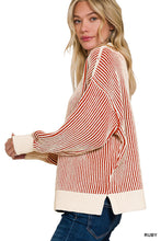Load image into Gallery viewer, Double Take Sweater in RUBY