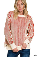 Load image into Gallery viewer, Double Take Sweater in RUBY