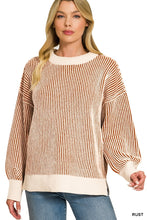 Load image into Gallery viewer, Double Take Sweater in RUST