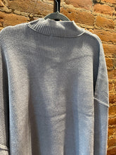 Load image into Gallery viewer, Heather Grey Mock Sweater
