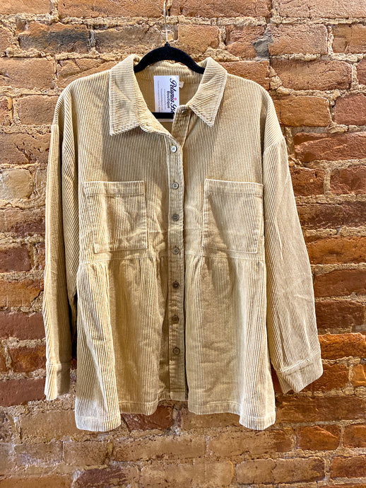 Neutral  Mineral Washed Shacket