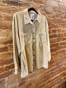 Neutral  Mineral Washed Shacket