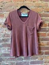 Load image into Gallery viewer, The Pocket RIbbed Top in RUST