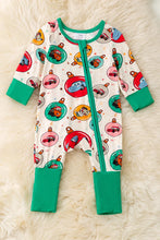 Load image into Gallery viewer, Christmas Cars Bamboo Zip up