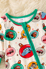 Load image into Gallery viewer, Christmas Cars Bamboo Zip up