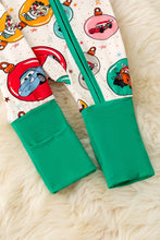 Load image into Gallery viewer, Christmas Cars Bamboo Zip up