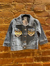 Load image into Gallery viewer, Denim Aztec Jacket