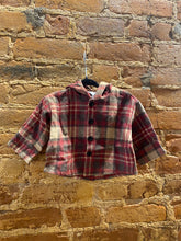 Load image into Gallery viewer, Dark Brown Flannel Hoodie