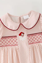 Load image into Gallery viewer, Santa/Polka Dots Dress