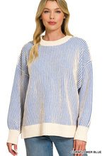 Load image into Gallery viewer, Double Take Sweater in Light Blue