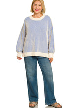 Load image into Gallery viewer, Double Take Sweater in Light Blue