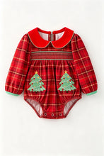 Load image into Gallery viewer, Smocked Christmas Tree Onesie