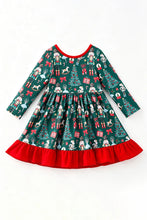 Load image into Gallery viewer, Green Nutcracker Dress