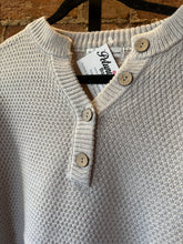 Load image into Gallery viewer, Oatmeal Henley Top