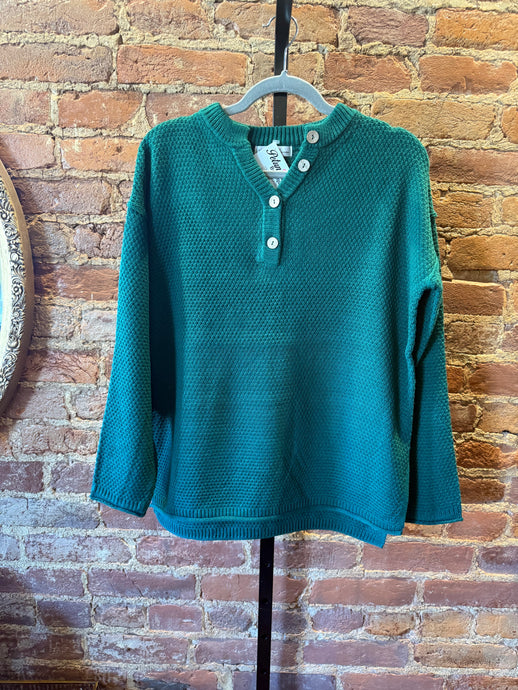 Hunter Green Henley Top