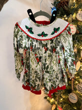 Load image into Gallery viewer, Holly Jolly Smocked Set