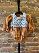 Load image into Gallery viewer, Autumn Blossom Lace Baby Romper