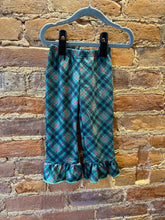 Load image into Gallery viewer, Green Velour Peplum Set