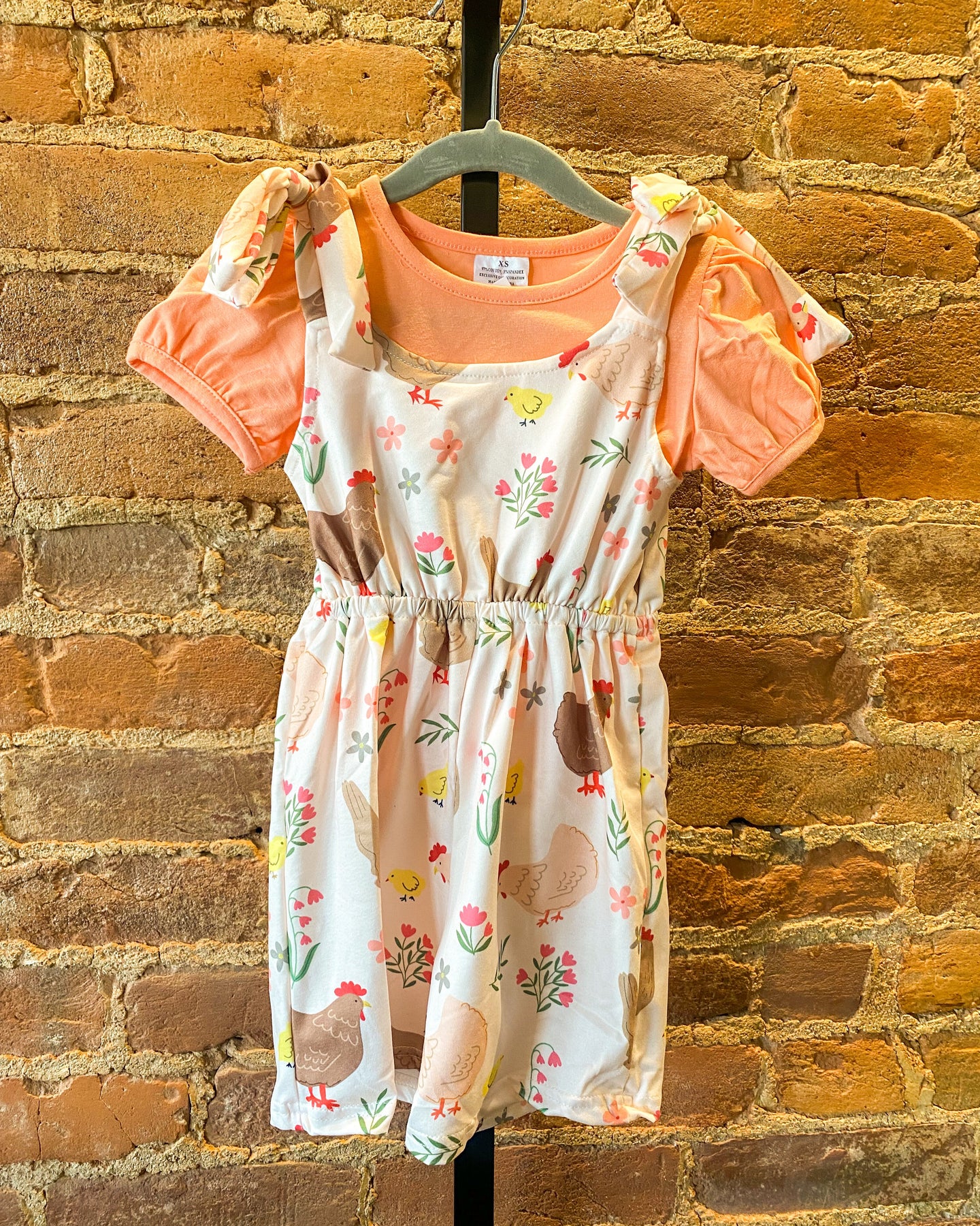 Flowers and Hens Romper