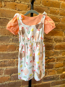 Flowers and Hens Romper