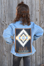 Load image into Gallery viewer, Denim Aztec Jacket