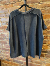 Load image into Gallery viewer, The Charcoal Ribbed Top