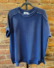 Load image into Gallery viewer, The Navy Ribbed Top