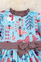 Load image into Gallery viewer, December Festive Ruffle Dress