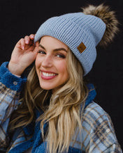 Load image into Gallery viewer, Light Blue Beanie